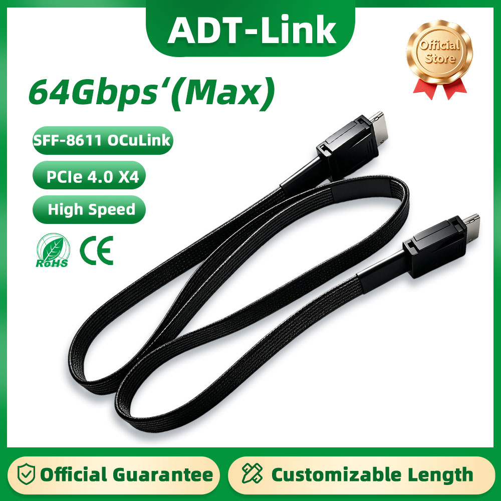 Oculink Egpu Mini Pc - كابل تمديد ADT-Link 64 جيجابت ذكر