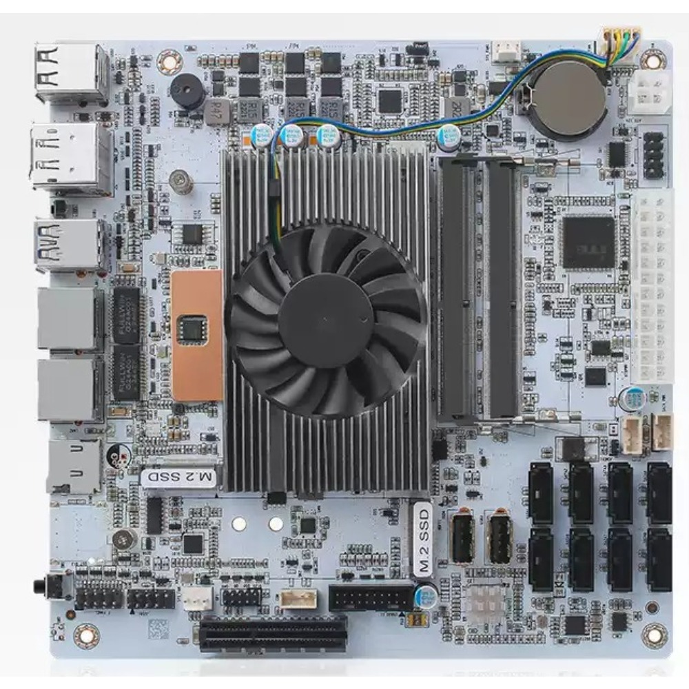 Nas Motherboard 8 Sata Mini Itx - لوحة أم Mini-ITX بيضاء M11 NAS
