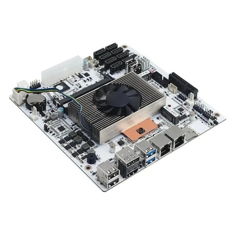 Nas Motherboard 8 Sata Mini Itx - لوحة أم Mini‑ITX M11 NAS بيضاء
