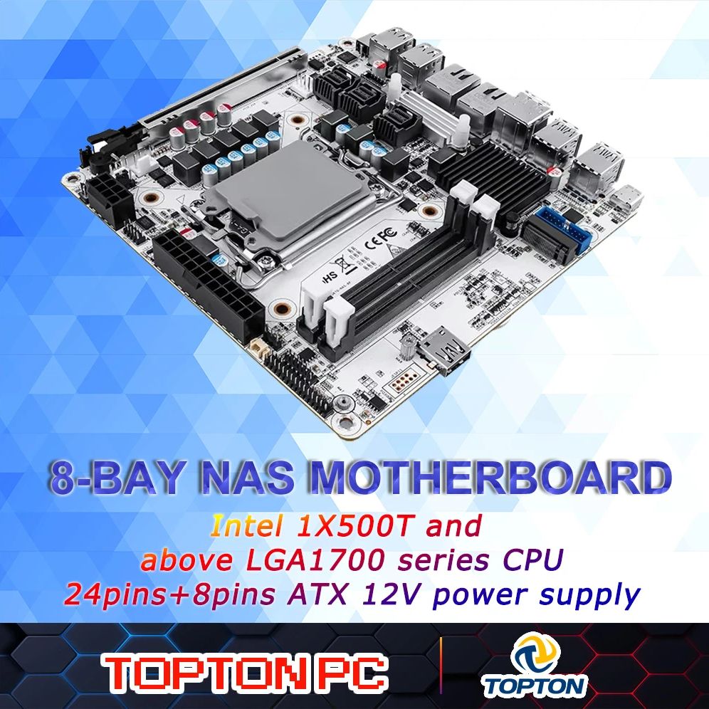 Nas Motherboard 8 Sata Mini Itx - اللوحة الأم 8-Bay NAS Mini ITX