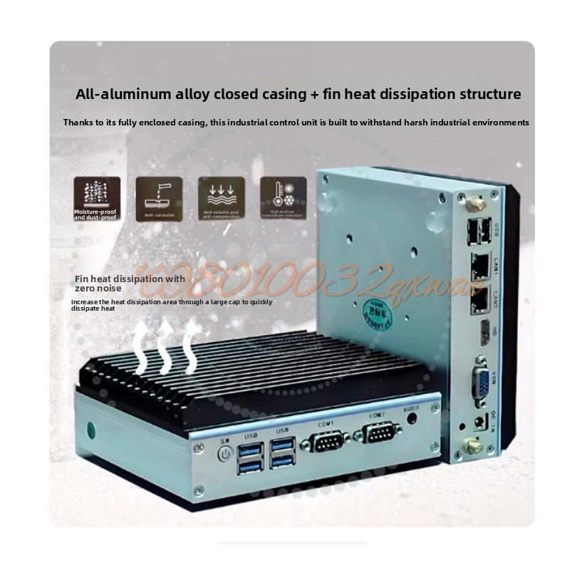كمبيوتر صناعي صغير - معالج ربا - مراجعة Fanless Industrial Pc Rs485 Core I7 وسعره