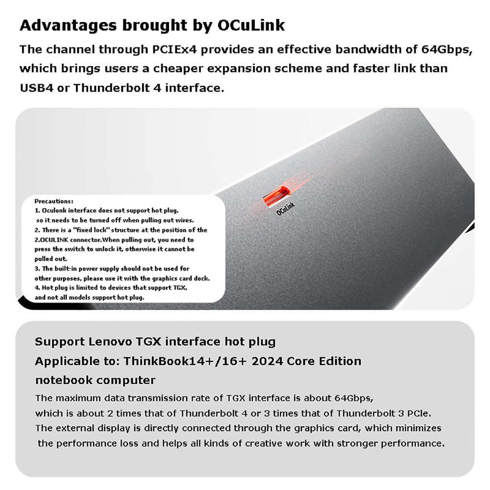 قاعدة توصيل AG02/AG01 للبطاقة  - مراجعة Oculink Egpu Mini Pc وسعره