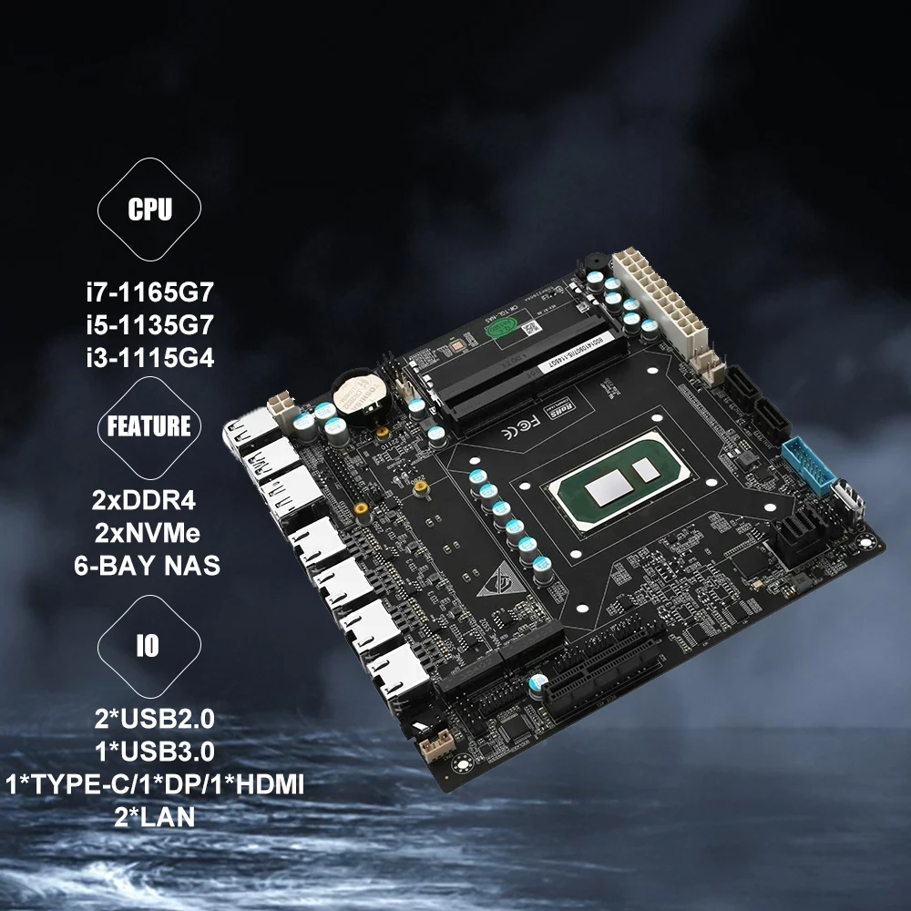 مجموعة اللوحة الأم Nas ITX على - مراجعة Nas Motherboard 8 Sata Mini Itx وسعره