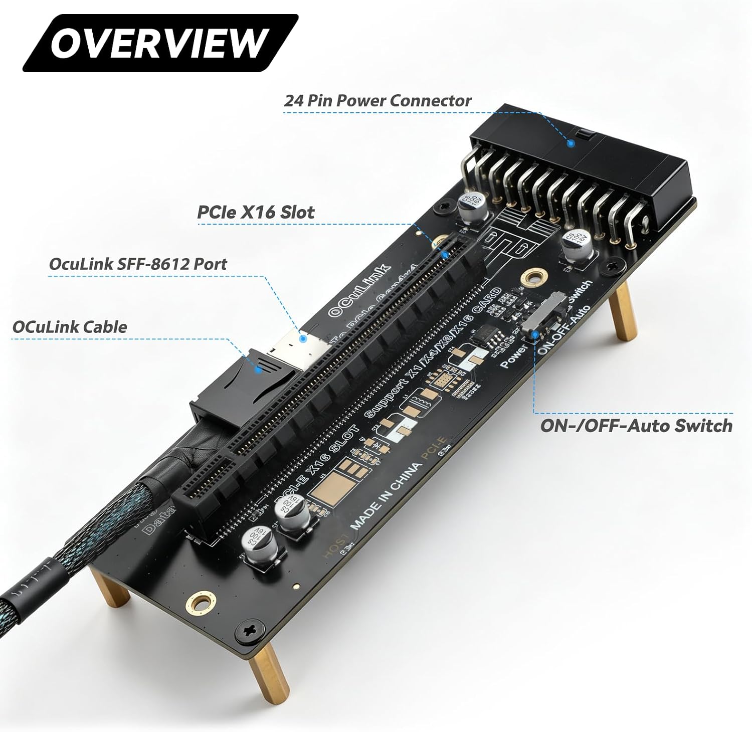 محول OCuLink PCIe 4.0 X4 64Gbp - مراجعة Oculink Egpu Mini Pc وسعره