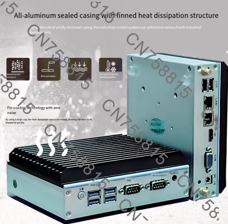 جهاز كمبيوتر صناعي مدمج بدون م - مراجعة Fanless Industrial Pc Rs485 Core I7 وسعره