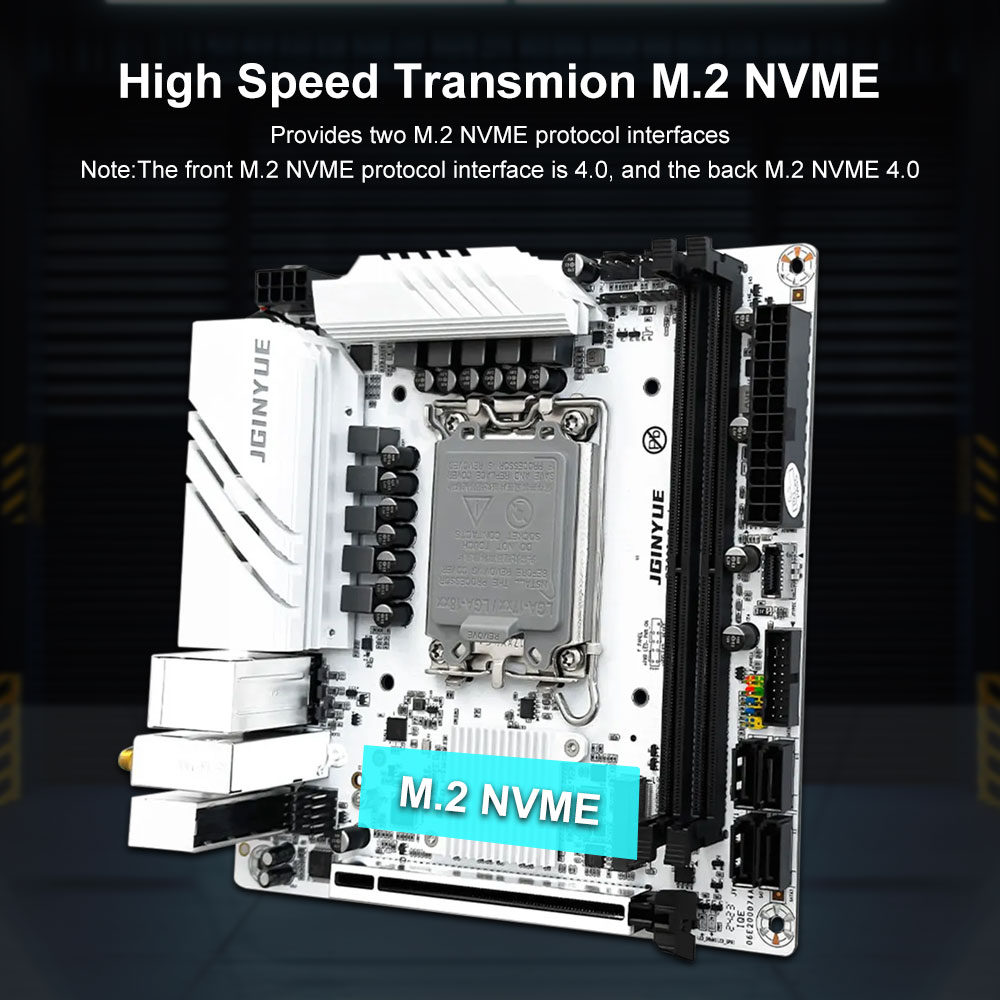 لوحة أم JGINYUE B760 تدعم معال - مراجعة Lga1700 Itx Motherboard Ddr5 وسعره
