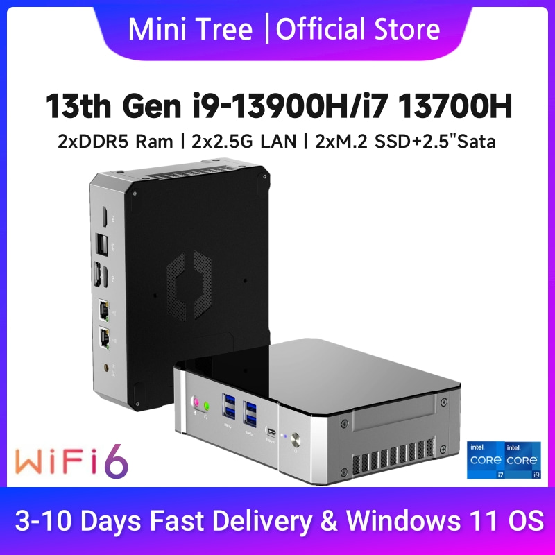 كمبيوتر ألعاب صغير من Gen 13th - مراجعة Intel Core I9 13900H Mini Pc وسعره