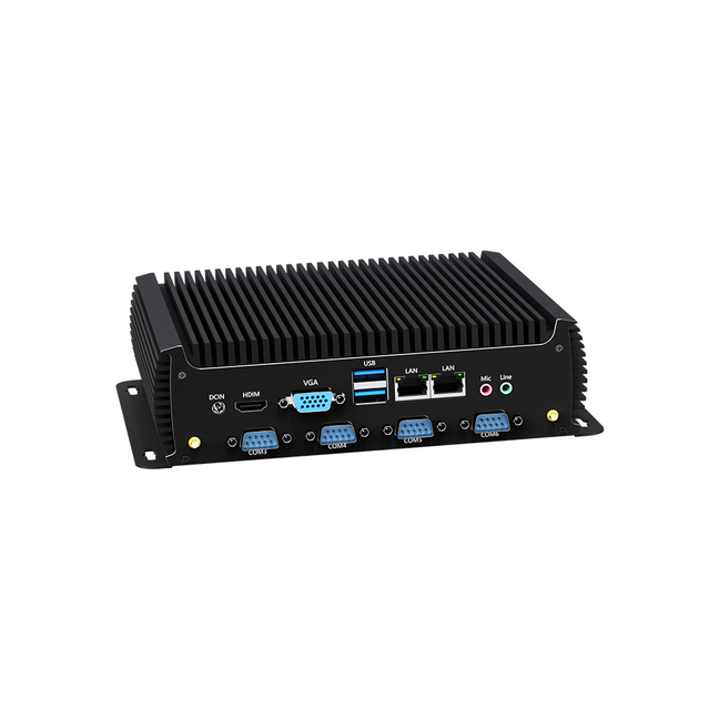 كمبيوتر صناعي مدمج بدون مروحة  - مراجعة Fanless Industrial Pc Rs485 Core I7 وسعره